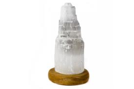 LAMPARAS DE SAL Y OTROS MINERALES | LAMPARA DE SELENITA 15 CM CON USB PARA ORDENADOR (MULTICOLOR)