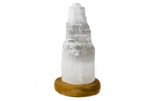 LAMPARAS DE SAL Y OTROS MINERALES | LAMPARA DE SELENITA 15 CM CON USB PARA ORDENADOR (MULTICOLOR)