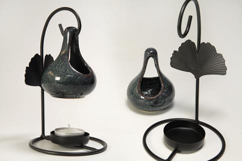 LAMPARILLAS QUEMAPERFUMES | LAMPARILLA QUEMAPERFUMES CALDERO CERAMICA 20X10CM (COLORES SURTIDOS)