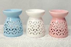 LAMPARILLAS QUEMAPERFUMES | LAMPARILLA QUEMAPERFUMES CERAMICA 8x10 cm. (COLORES SURTIDOS)