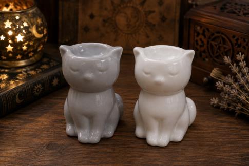 LAMPARILLAS QUEMAPERFUMES | LAMPARILLA QUEMAPERFUMES GATO 11 X 7,5 CM. (COLORES SURTIDOS)