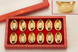 FENG SHUI, VARIOS | LINGOTE DE RESINA FENG SHUI DORADO (riqueza) 3,4X2X1,8 CMS