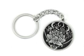 LLAVEROS | LLAVERO ACERO DISEO FLOR 3,5 X 10,5 CM