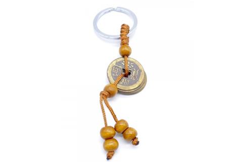 COMODIN | LLAVERO MONEDAS FENG SHUI 8 CM LARGO (buena suerte y prosperidad).