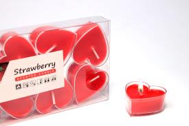 VELAS Y VELONES PERFUMADOS | LUMINA EN FORMA DE CORAZON ROJO