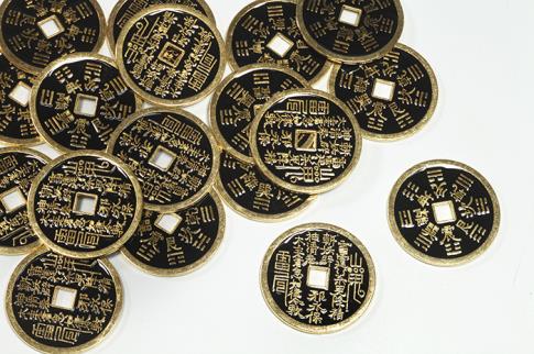 FENG SHUI, VARIOS | MONEDA FENG SHUI COLOR NEGRO 2,8CM