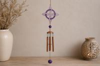 MOVIL CAMPANA DE VIENTO NUDO DE BRUJAS COLOR LILA 60 CM.