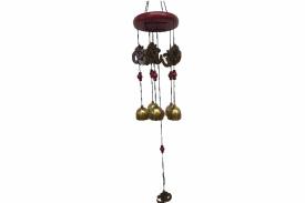 FENG SHUI MOVILES | MOVIL CON CAMPANAS Y SIMBOLOS OM 50X10CM
