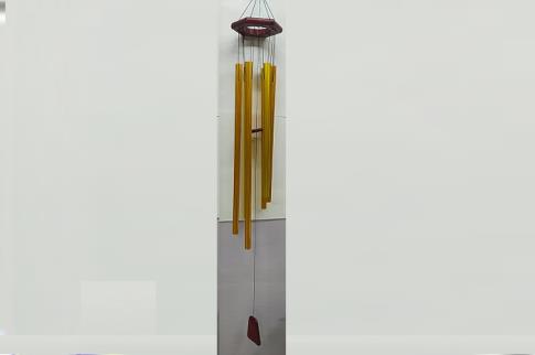 FENG SHUI MOVILES | MOVIL DE TUBOS GRANDE DORADO 80X150CM