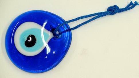 AMULETOS Y TALISMANES | OJO TURCO DE CRISTAL 5.5 CM.
