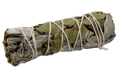 SAHUMITO | PAQUETE 3 ATADITOS MIXTO SALVIA BLANCA Y EUCALIPTO 10 CM (Purificacion y Capacidad revitalizante)