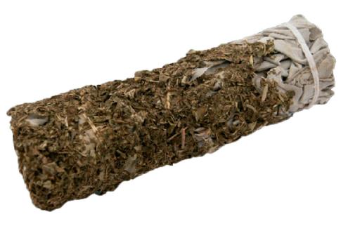 SAHUMITO | PAQUETE 3 ATADITOS SALVIA BLANCA IMPREGNADA DE MENTA 10 CM (Purificacion y Levanta Negocio)