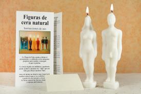 FIGURAS DE CERA | PAREJA DE CERA BLANCA CON INSTRUCCIONES