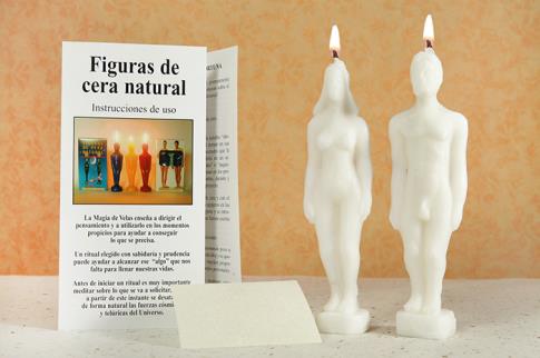 FIGURAS DE CERA | PAREJA DE CERA BLANCA CON INSTRUCCIONES