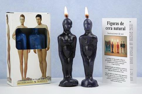 FIGURAS DE CERA | PAREJA DE CERA NEGRA CON INSTRUCCIONES (Alejamiento).