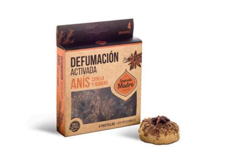 COMODIN | PASTILLA DEFUMACION ACTIVADA ANIS CANELA Y ROMERO (4 unidades).