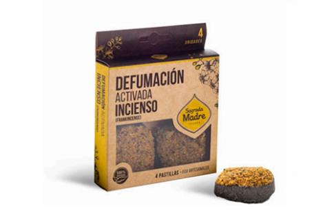 INCIENSOS SAGRADA MADRE | PASTILLA DEFUMACION ACTIVADA INCIENSO (4 unidades).