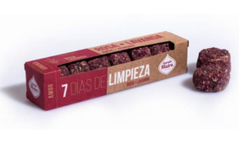 INCIENSOS SAGRADA MADRE | PASTILLAS 7 DIAS DE LIMPIEZA ROSA-LAVANDA (7 unidades)