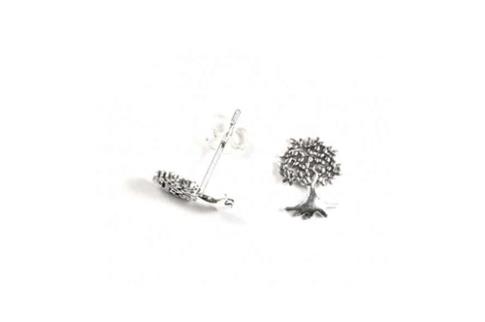 JOYERIA | PENDIENTE DE PLATA ARBOL DE LA VIDA 7 mm (pareja)