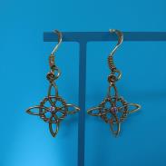 Novedades | PENDIENTE PLATA NUDO DE BRUJAS CON BRILLO 1,3CM APROX.