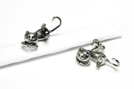PENDIENTES | PENDIENTES ACERO GATITOS ACOSTADOS