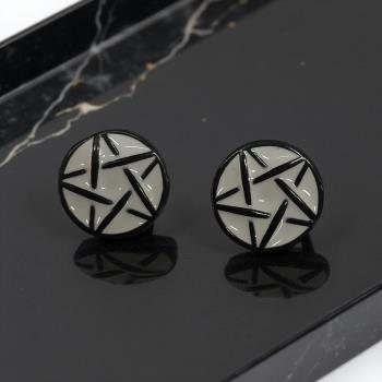 JOYERIA | PENDIENTES ACERO PENTAGRAMA FONDO BLANCO