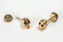 PENDIENTES CALAVERA DORADA: TU AMULETO M�STICO CONTRA LA ENVIDIA Y LAS MALAS VIBRAS.