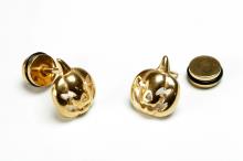 PENDIENTES DE ACERO CON CALABAZA DORADA: EL AMULETO DEFINITIVO DE ABUNDANCIA MAGN�TICA Y ELEGANCIA ESOT�RICA.