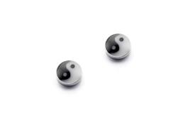 PENDIENTES | PENDIENTES DE PLATA SIMBOLO YIN YANG 5 mm (pareja)