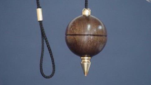 PENDULOS Y VARILLAS RADIESTESIA | PENDULO MADERA  DE TEKA ESFERICO  3.5 CM