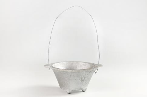 PORTAINCIENSOS | PEQUE�O CUBO DE ALUMINIO (80 GRMS) PARA QUEMA DE INCIENSO Y RITUALES