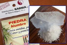 POLVOS | PIEDRA ALUMBRE 70-80 gramos aprox. (Contra envidias. Amor. Proteccin)
