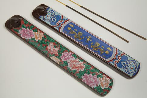 PORTAINCIENSOS | PORTAINCIENSO GONDOLA PARA VARILLAS CERAMICA 23X3,5CM (DISEOS SURTIDOS)