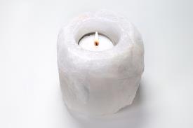 LAMPARAS DE SAL Y OTROS MINERALES | PORTALUMINAS DE SAL BLANCA