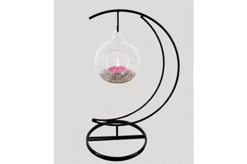 COMODIN | PORTAVELA LUNA ESFERA CUARZO ROSA