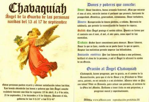 POSTALES Y POSTERS | POSTAL NGEL CHAVAQUIAH 13 AL 17 SEPTIEMBRE (N 35
