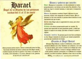 POSTALES Y POSTERS | POSTAL NGEL HARAEL 11 AL 15 ENERO (N 59)