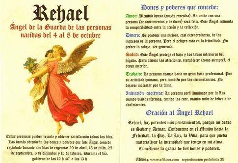 POSTALES Y POSTERS | POSTAL NGEL REHAEL 4 AL 8 OCTUBRE (N 39).