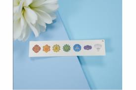 MINERALES Y GEMAS | POSTER CHAKRAS HORIZONTAL 13X50 CM.