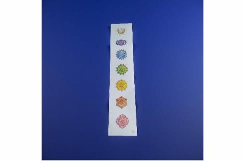 MINERALES Y GEMAS | POSTER CHAKRAS VERTICAL 15X70 CM.