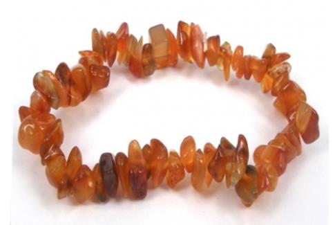 COMODIN | PULSERA CHIP ELASTICA CARNEOLA