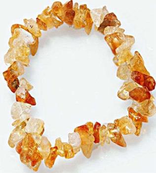 COMODIN | PULSERA CHIP ELASTICA CITRINO