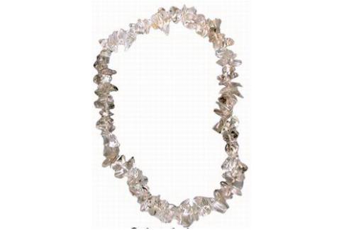 COMODIN | PULSERA CHIP ELASTICA CUARZO TRANSPARENTE
