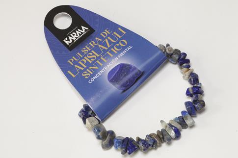 COLLARES, PULSERAS, PENDIENTES Y ANILLOS | PULSERA CHIP ELASTICA LAPISLAZULI