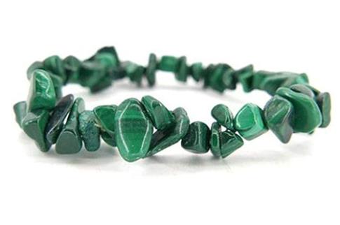 COMODIN | PULSERA CHIP ELASTICA MALAQUITA