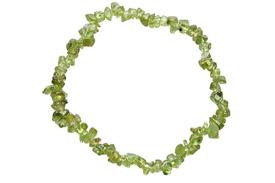 COLLARES, PULSERAS, PENDIENTES Y ANILLOS | PULSERA CHIP ELASTICA OLIVINO