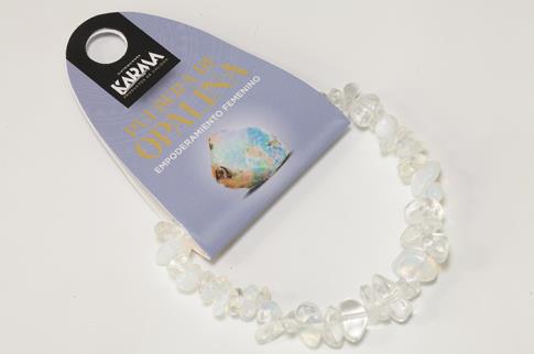 COLLARES, PULSERAS, PENDIENTES Y ANILLOS | PULSERA CHIP ELASTICA OPALINA