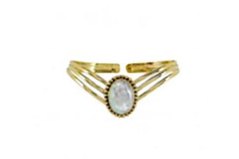 COMODIN | PULSERA DE BRONCE CON CABUJON PIEDRA LUNA