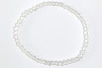 PULSERA ELASTICA BOLA 4MM CUARZO CRISTAL