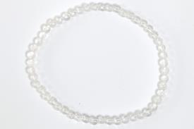 COLLARES, PULSERAS, PENDIENTES Y ANILLOS MINERALES | PULSERA ELASTICA BOLA 4MM CUARZO CRISTAL
